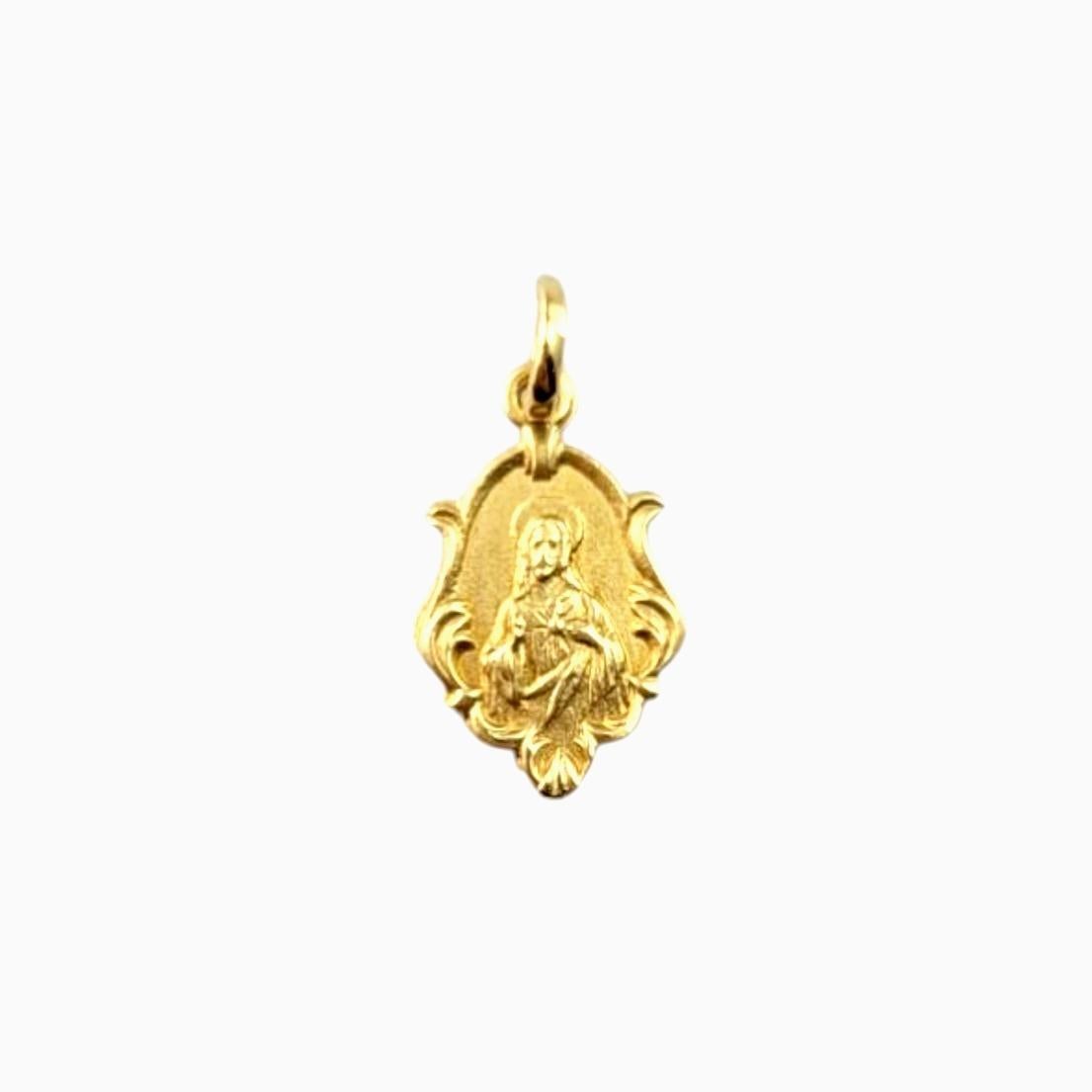 Charm di Gesù piccolo in oro giallo 18 carati #21485 in vendita 5