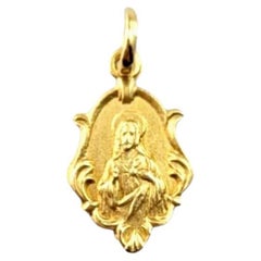 18 Karat Yellow Gold Small Jesus Charm #21485