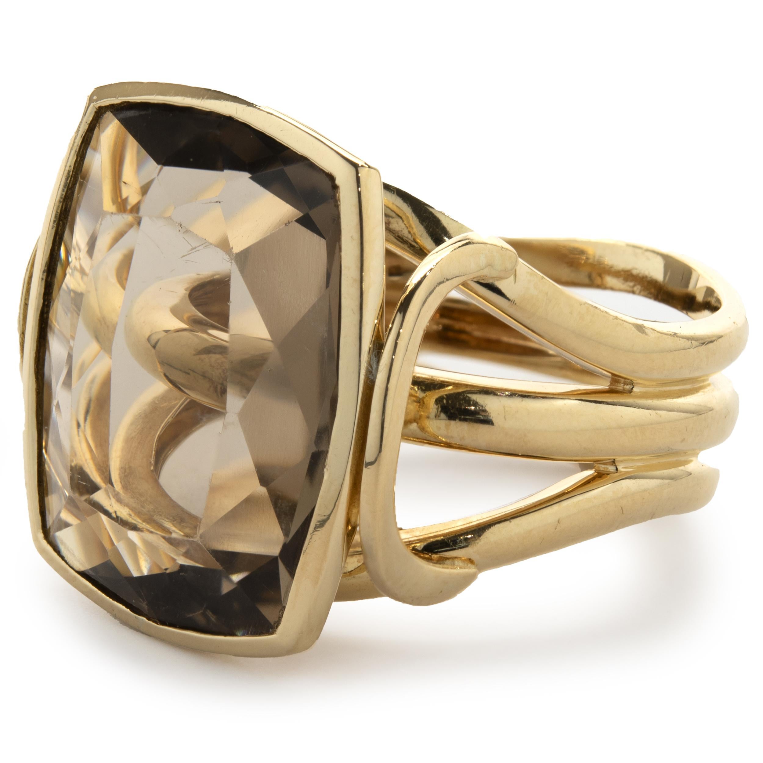 smoky topaz ring