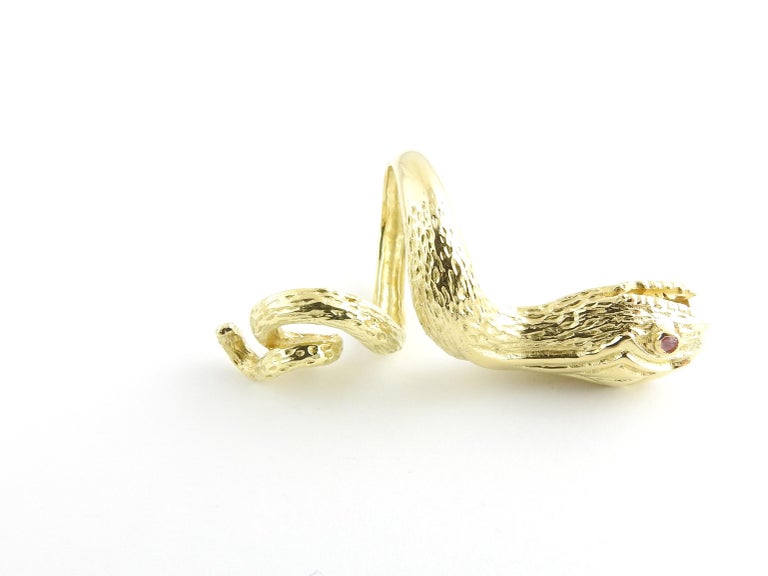 18 Karat Yellow Gold Snake Ring For Sale (Free Shipping) at 1stDibs
