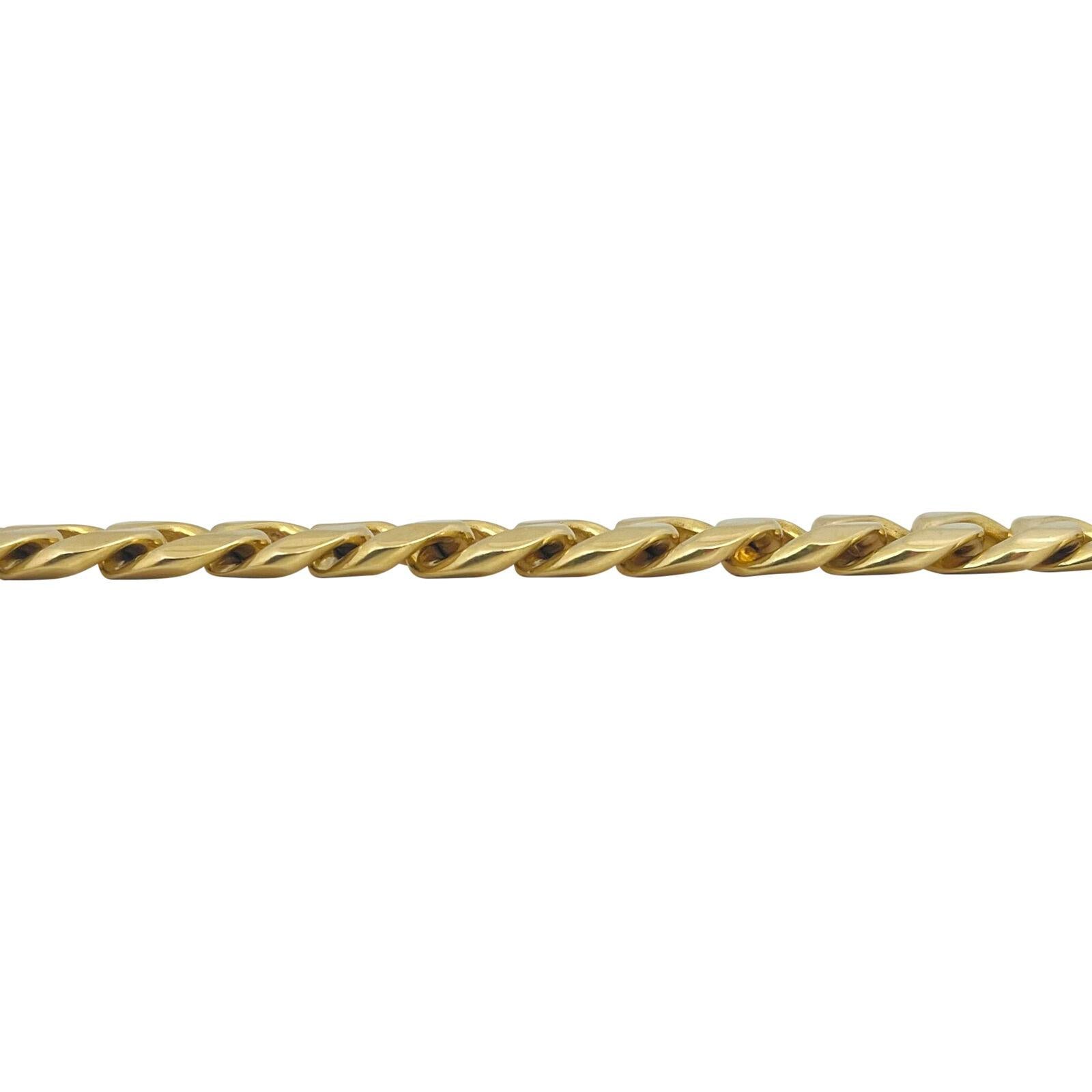 Bracelet à maillons pour hommes lourds en or jaune 18 carats massif Bon état à Guilford, CT