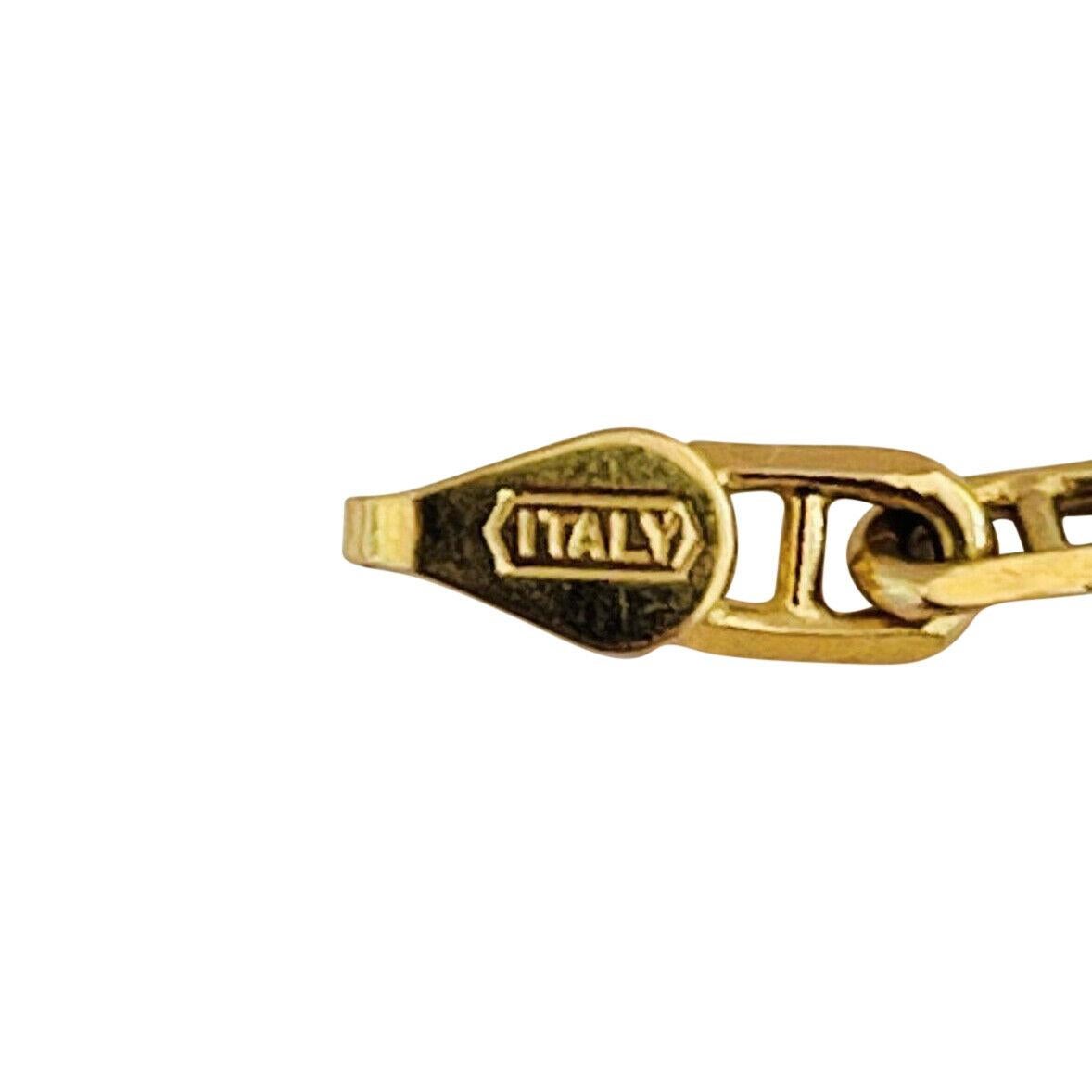 18 Karat Gelbgold Massiv Mariner Gucci Gliederkette Halskette Italien 3