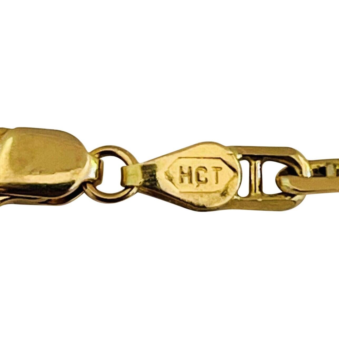 18 Karat Gelbgold Massiv Mariner Gucci Gliederkette Halskette Italien 5