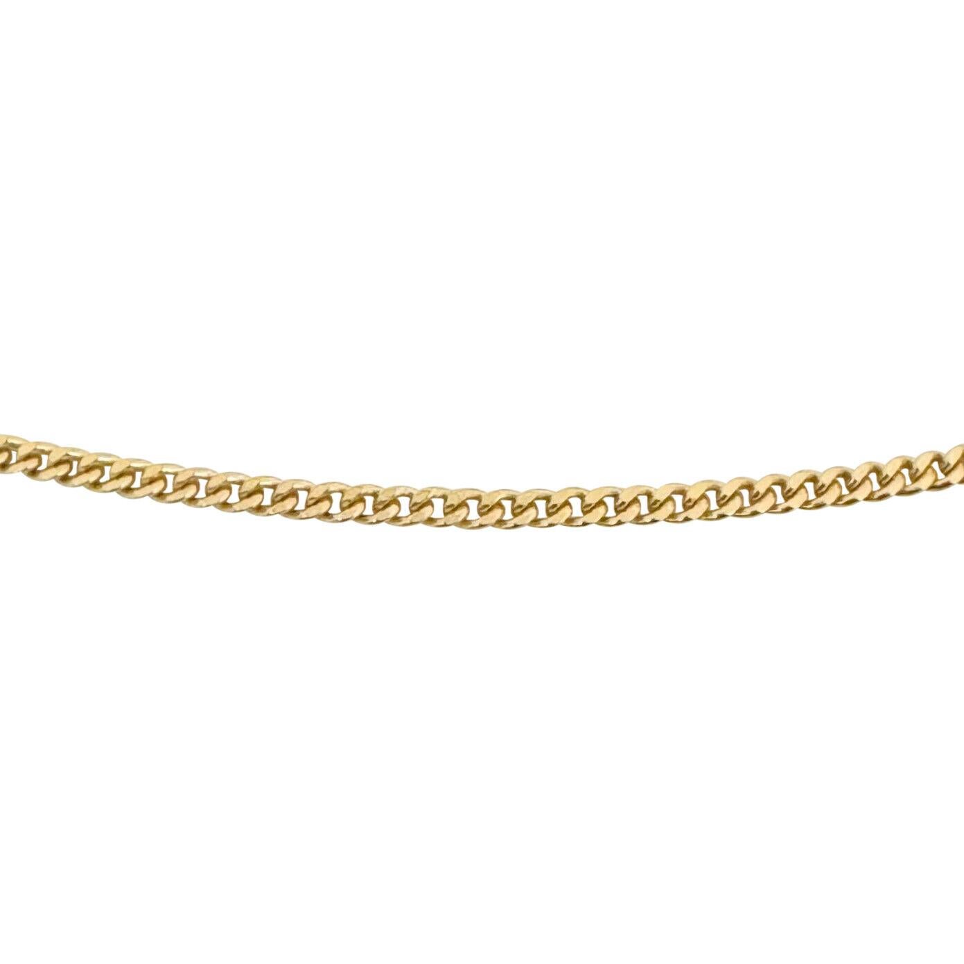 18 Karat Gelbgold Massiv dünne UnoAErre Gliederkette Halskette Italien im Zustand „Gut“ in Guilford, CT