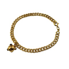 18 Karat Yellow Gold Sputnik Bracelet