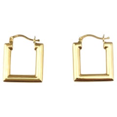 Anneaux carrés en or jaune 18 carats #22285