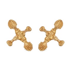 18-Karat Yellow Gold Star, "Touching the invisible" Earring