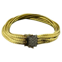 Antique 18 Karat Yellow Gold Strand Bracelet