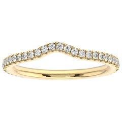 18 Karat Yellow Gold Thelma Curve Diamond Ring '1/2 Carat'