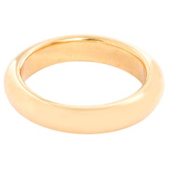 18 Karat Yellow Gold Thin Wedding Band