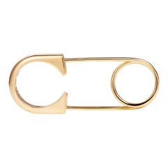 Sybarite Safety Pin Ring in Yellow Gold