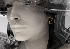 Eighteen Karat Yellow Gold Tibetan Earrings with Prasiolites