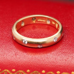 18 Karat Yellow Gold Tiffany & Co. ETOILE Diamond Wedding Band