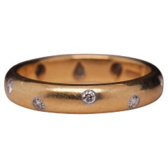 18 Karat Gelbgold Tiffany & Co. ETOILE Diamant-Hochzeitsring