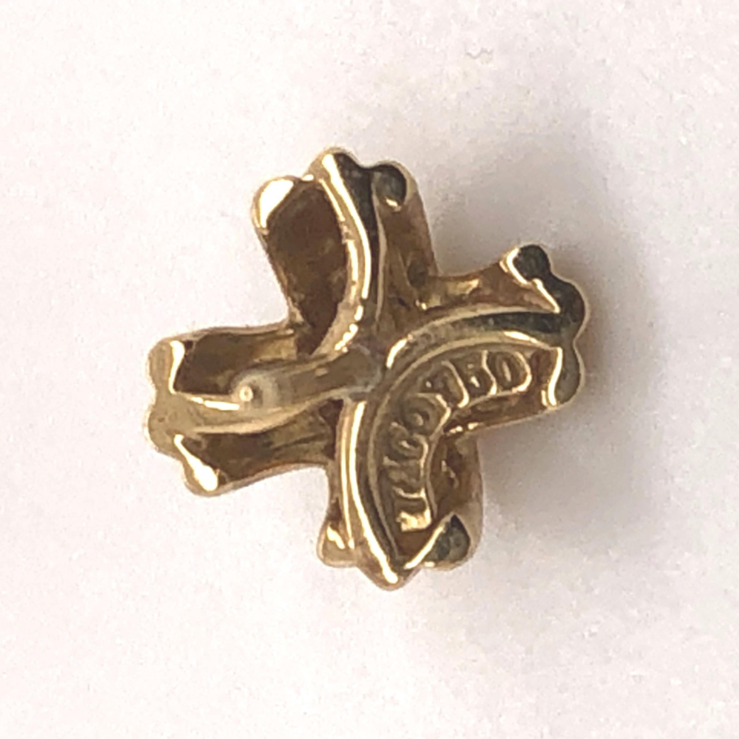 18 Karat Gelbgold Tiffany & Co. X-Ohrringe im Zustand „Gut“ in Towson, MD