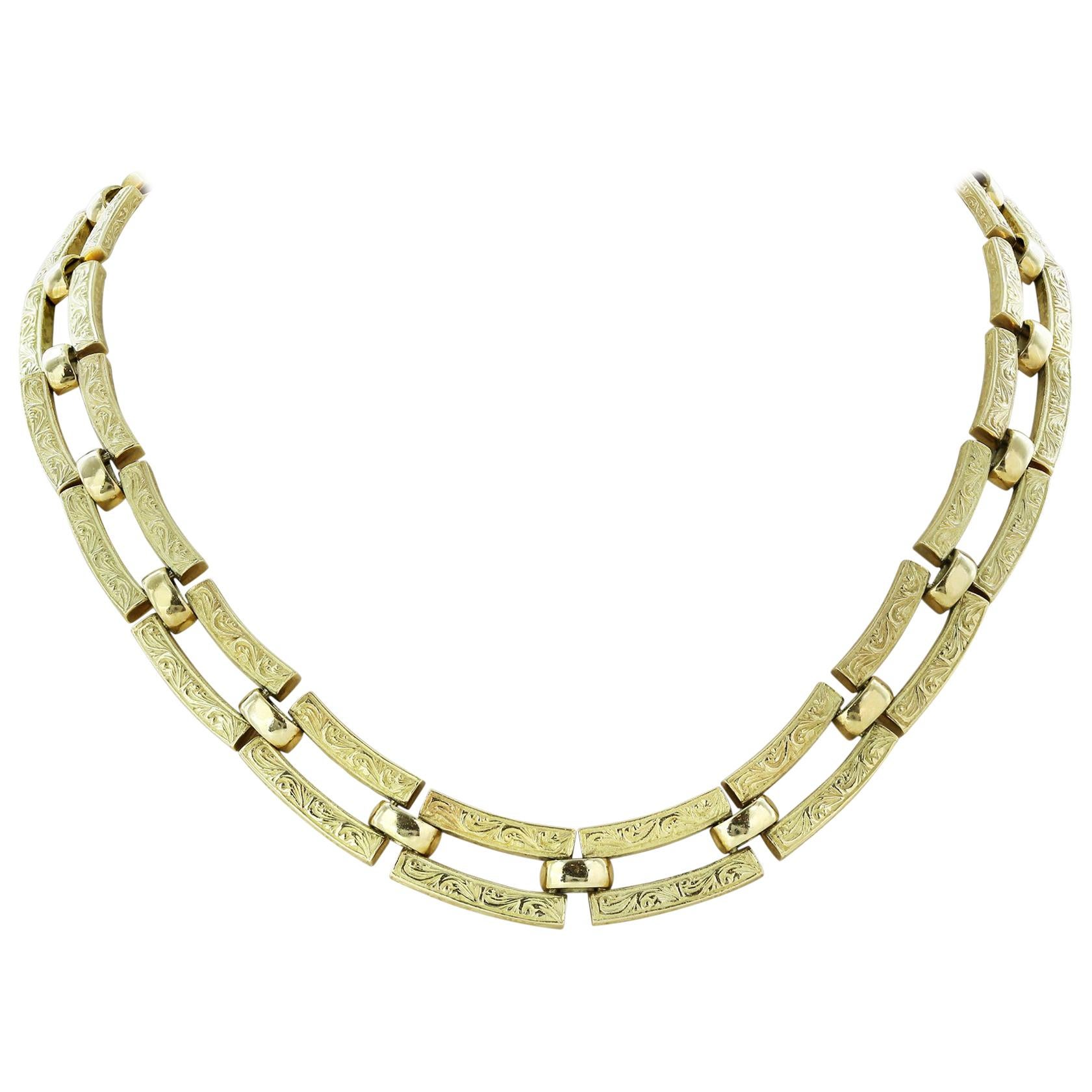 18 Karat Yellow Gold Torrini Beatrice Gold Necklace For Sale