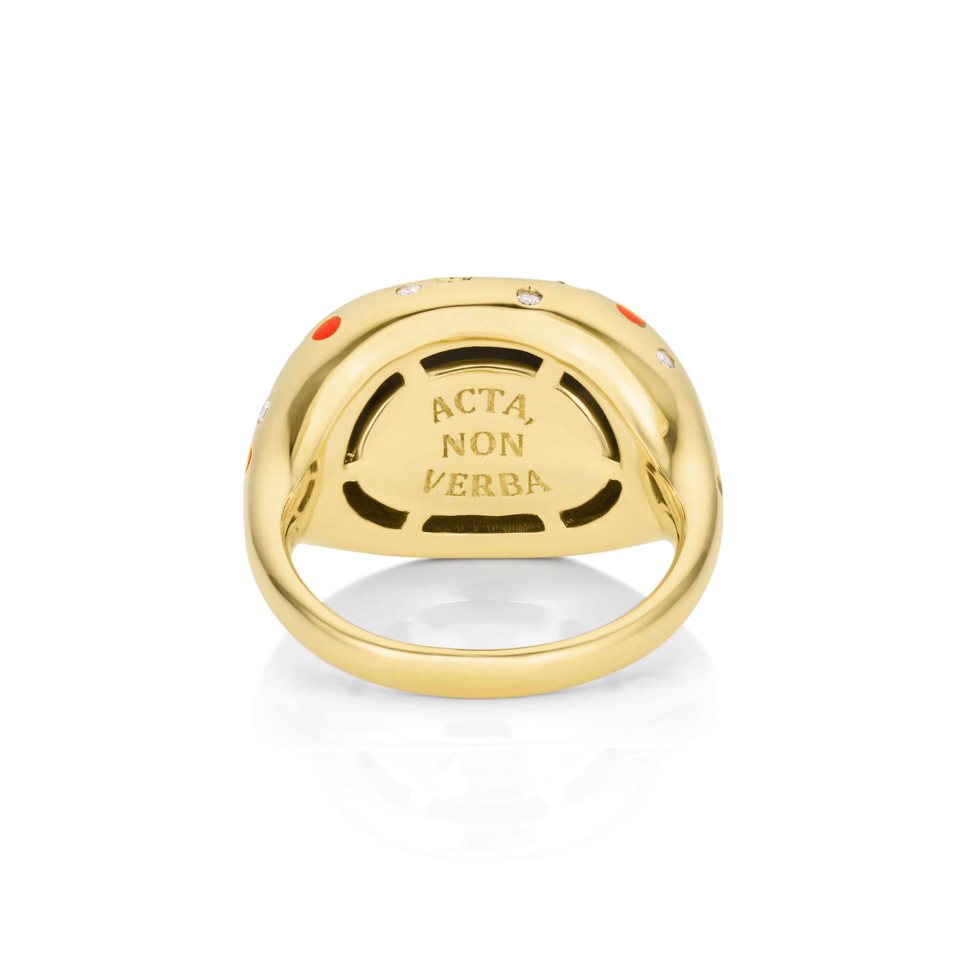 Desliza nuestro nuevo anillo Positano en tu dedo y transpórtate al instante al calor de la Costa Amalfitana de Italia. Te imaginarás sentado bajo un cenador bañado de luz en lo alto de los acantilados con vistas al mar, con los limones perfumando el