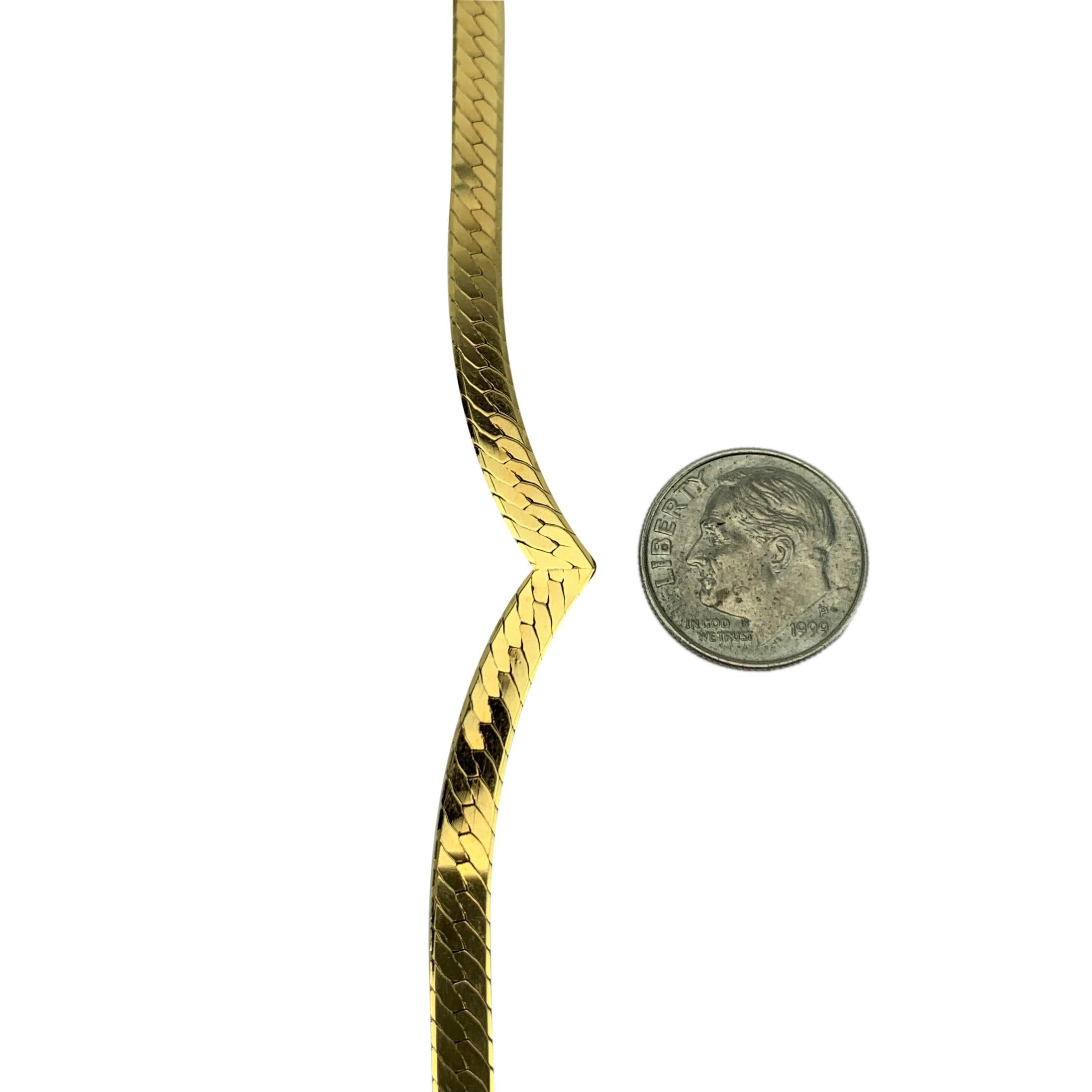 v shaped gold necklace