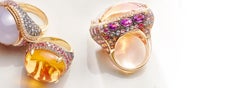 18 Karat Yellow Gold Venice Tesoro Ametrine Cocktail Ring