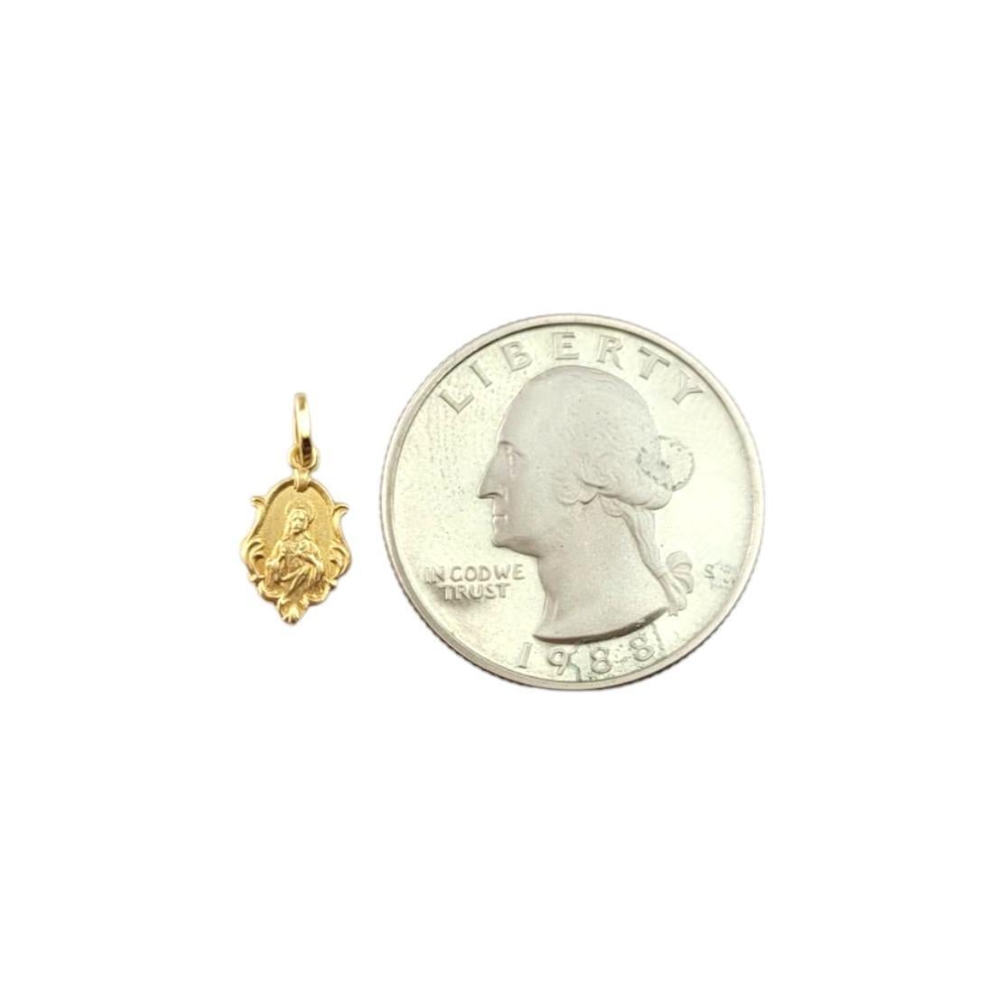 18 Karat Yellow Gold Very Small Jesus Charm #22915 For Sale 1