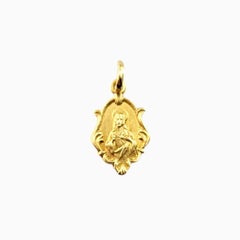 18 Karat Yellow Gold Very Small Jesus Charm #22915