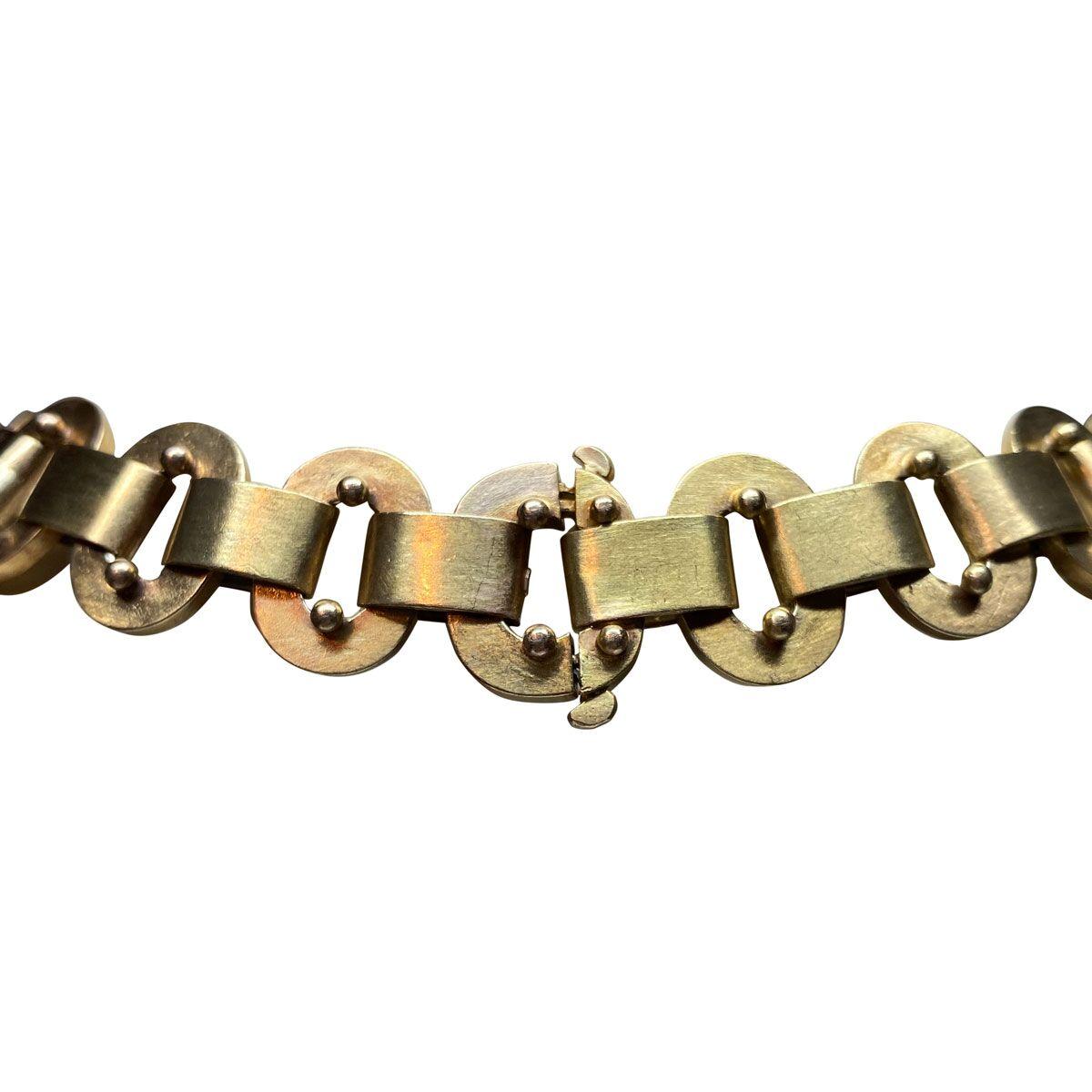 Women's 18 Karat Yellow Gold Victorian Link Necklace