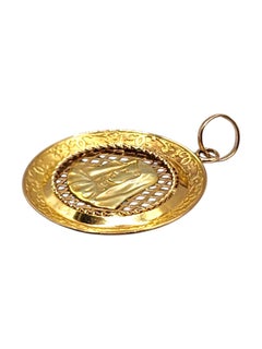 18 Karat Yellow Gold Virgin Mary Pendant #20004