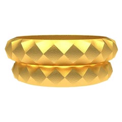 Anneau de mariage en or jaune 22 carats