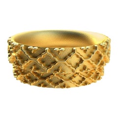 18 Karat Yellow Gold Wedding Ring Set