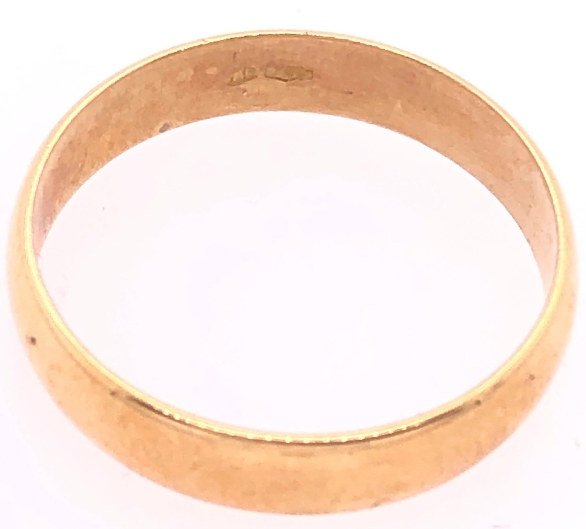 Women's or Men's 18 Karat Yellow Gold Wedding Ring / Wedding Band