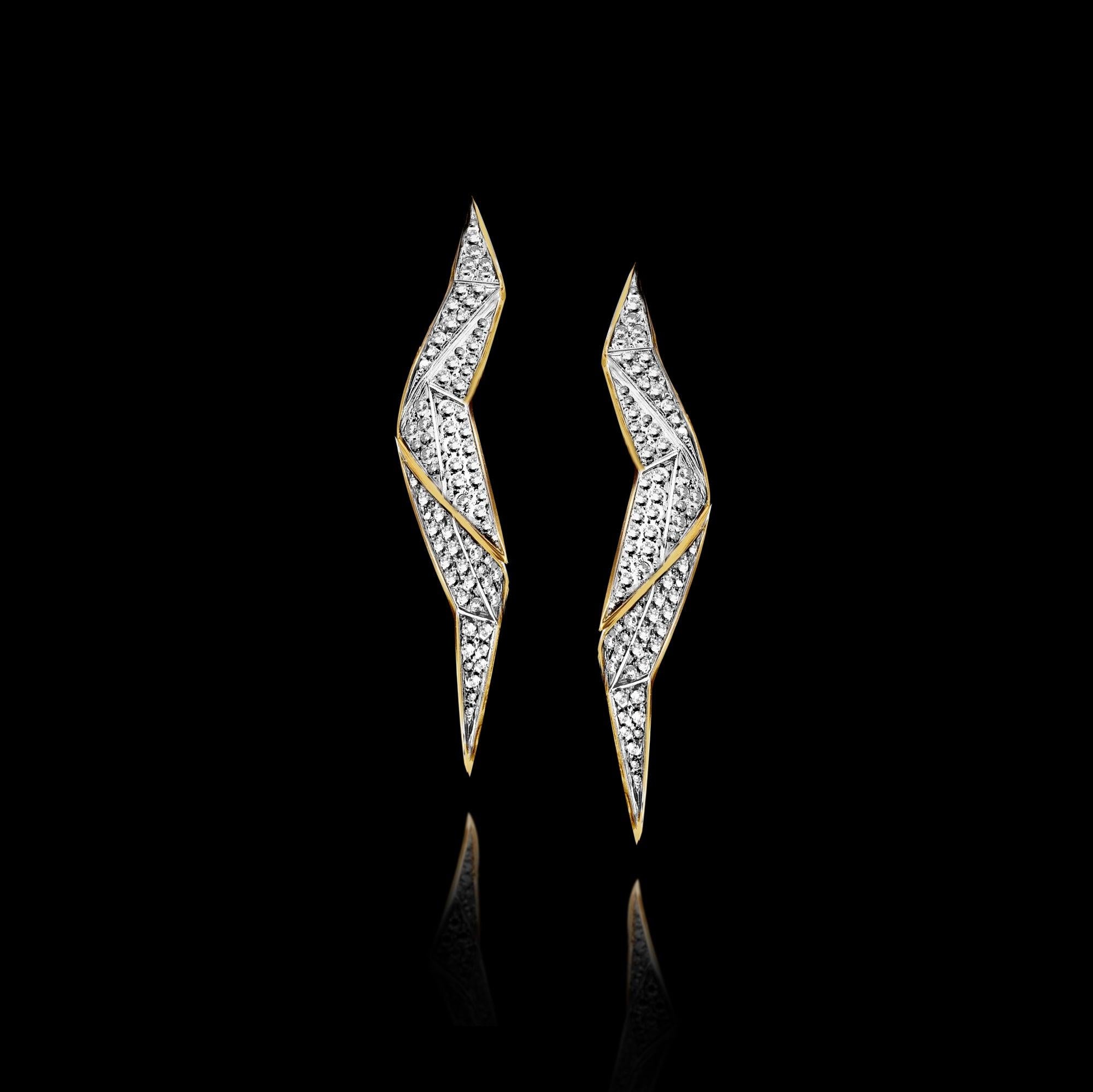 white gold earrings