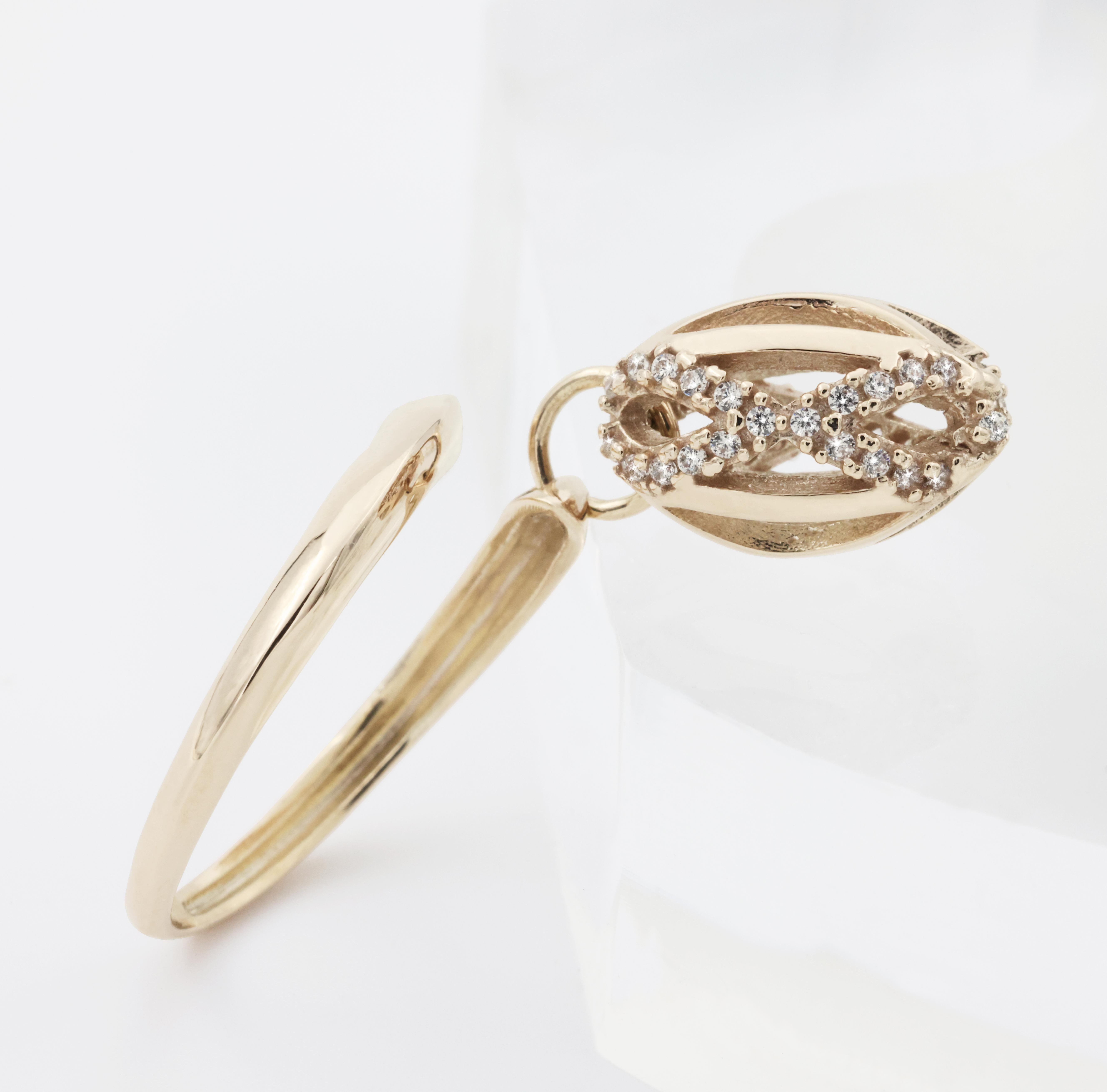 18 Karat Yellow Gold with White Diamond Modern Amazing Ring In New Condition For Sale In GALLARATE, IT