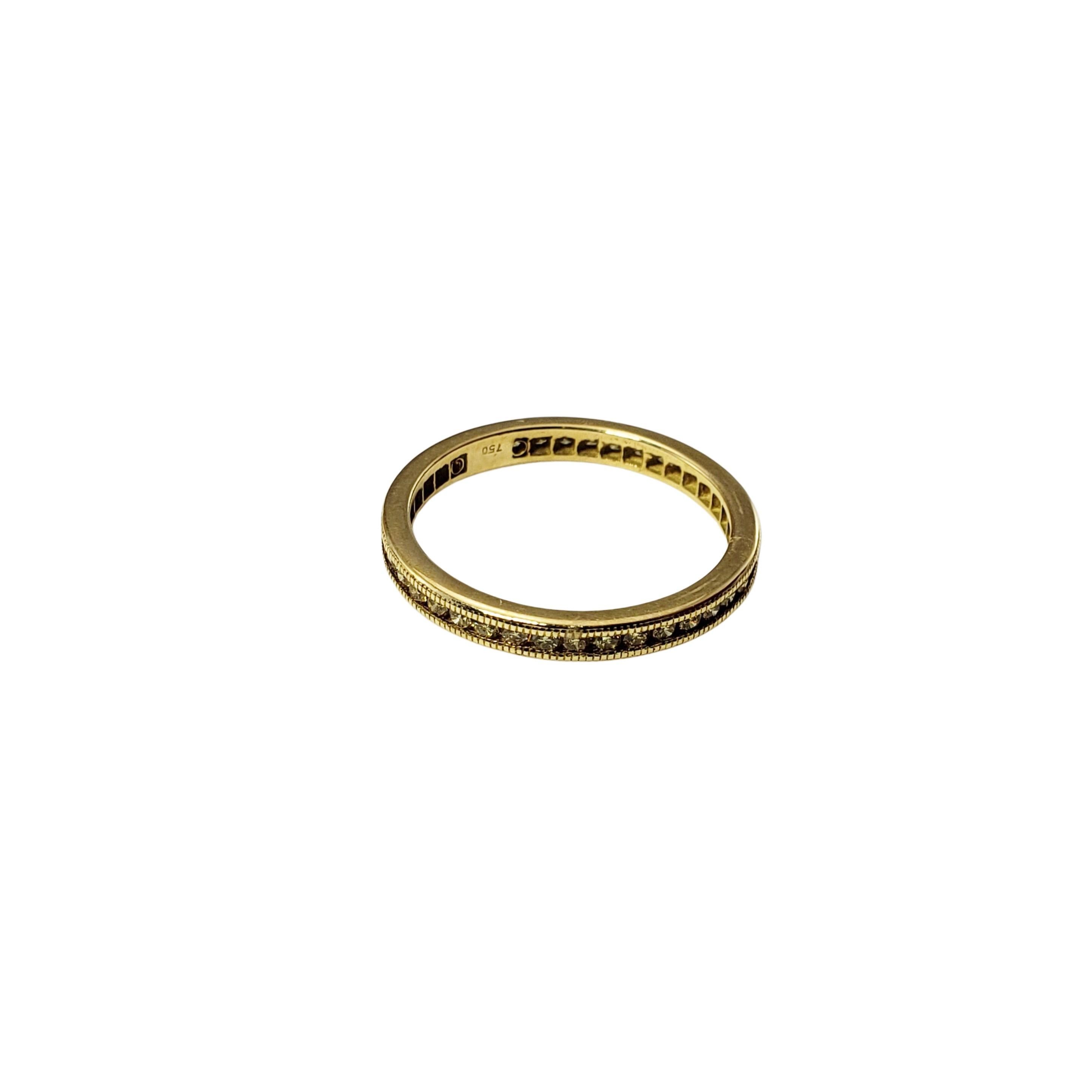 18 Karat Yellow Gold Yellow Diamond Eternity Band Ring GAI Certified For Sale 2