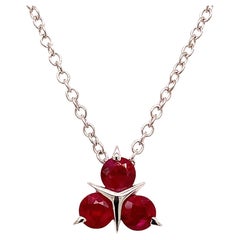 18 Karat Yellow Gold Yellow Sapphires Garavelli Pendant with Chain