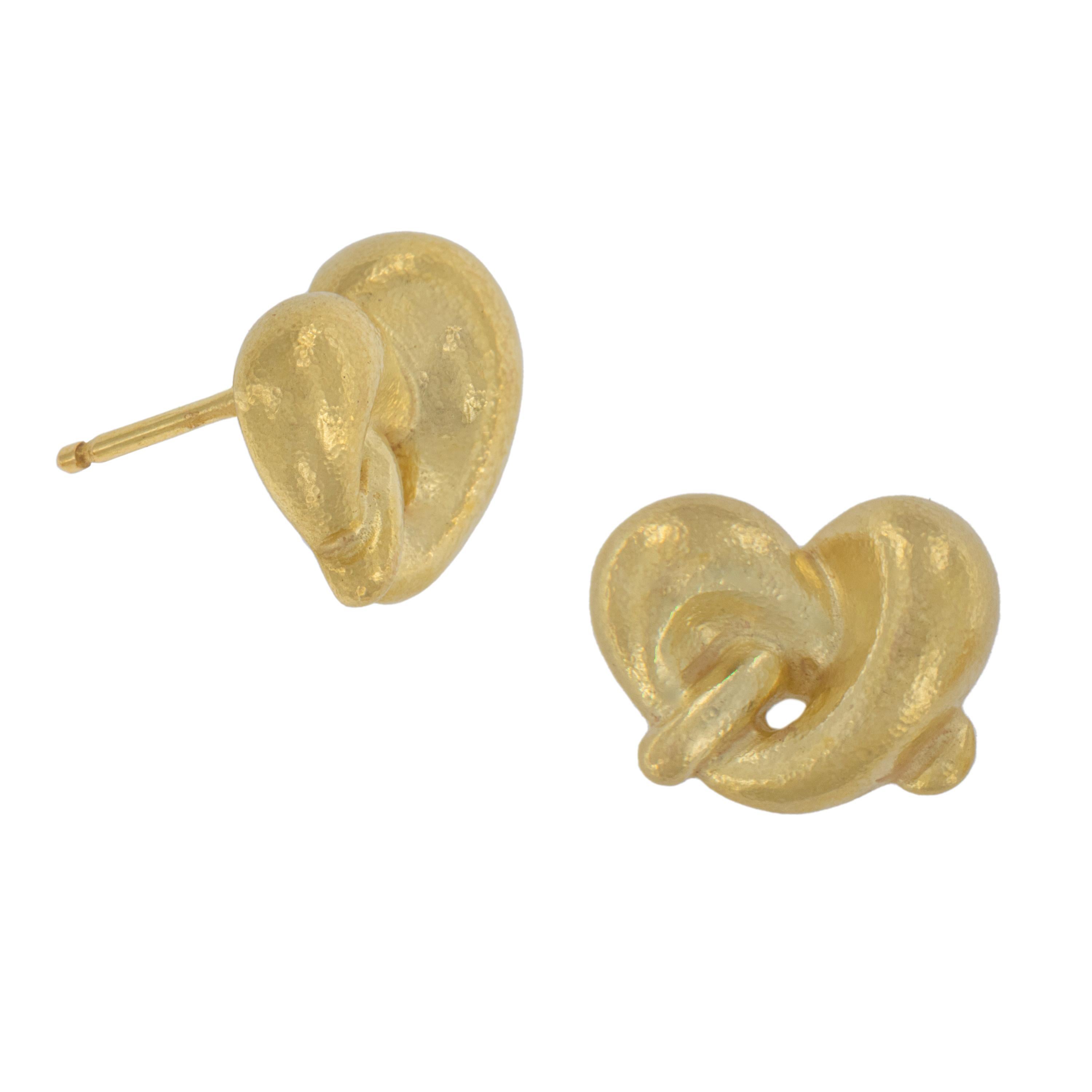 pretzel earrings