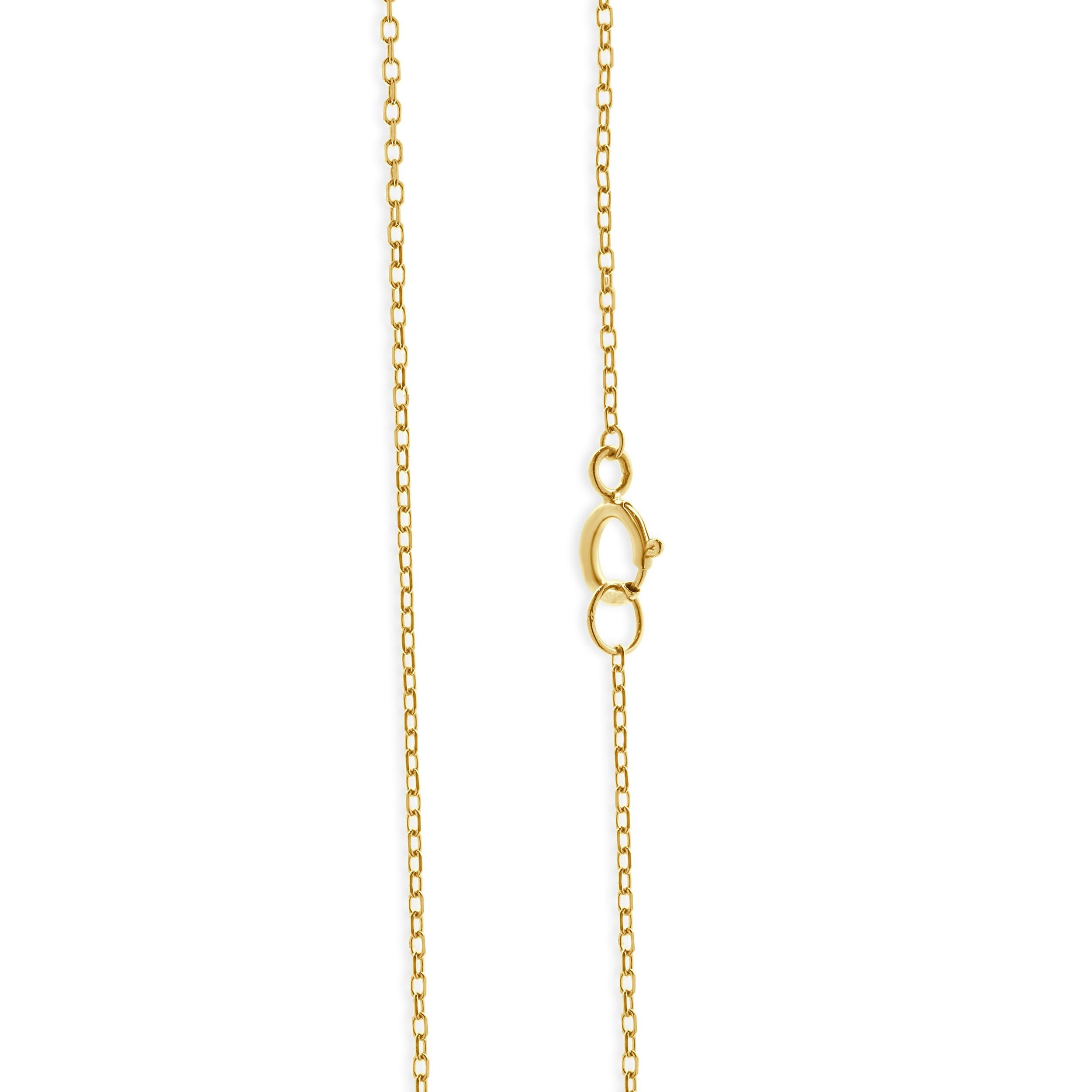 Collana floreale con diamanti in oro giallo e bianco 18 carati In condizioni ottime in vendita a Scottsdale, AZ