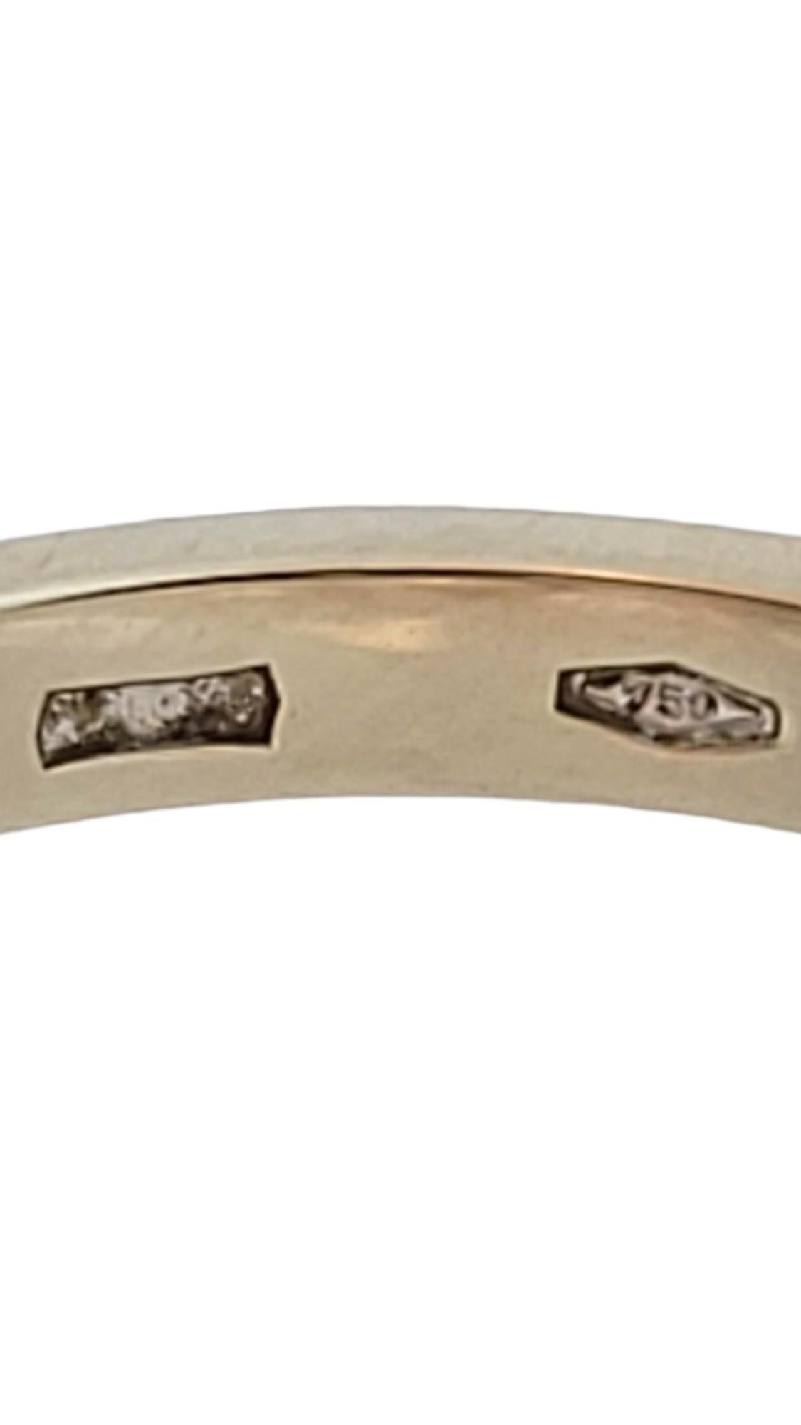 Brilliant Cut 18 Karat Yellow & White Gold Diamond Rolling Ring Size 7 #17701 For Sale
