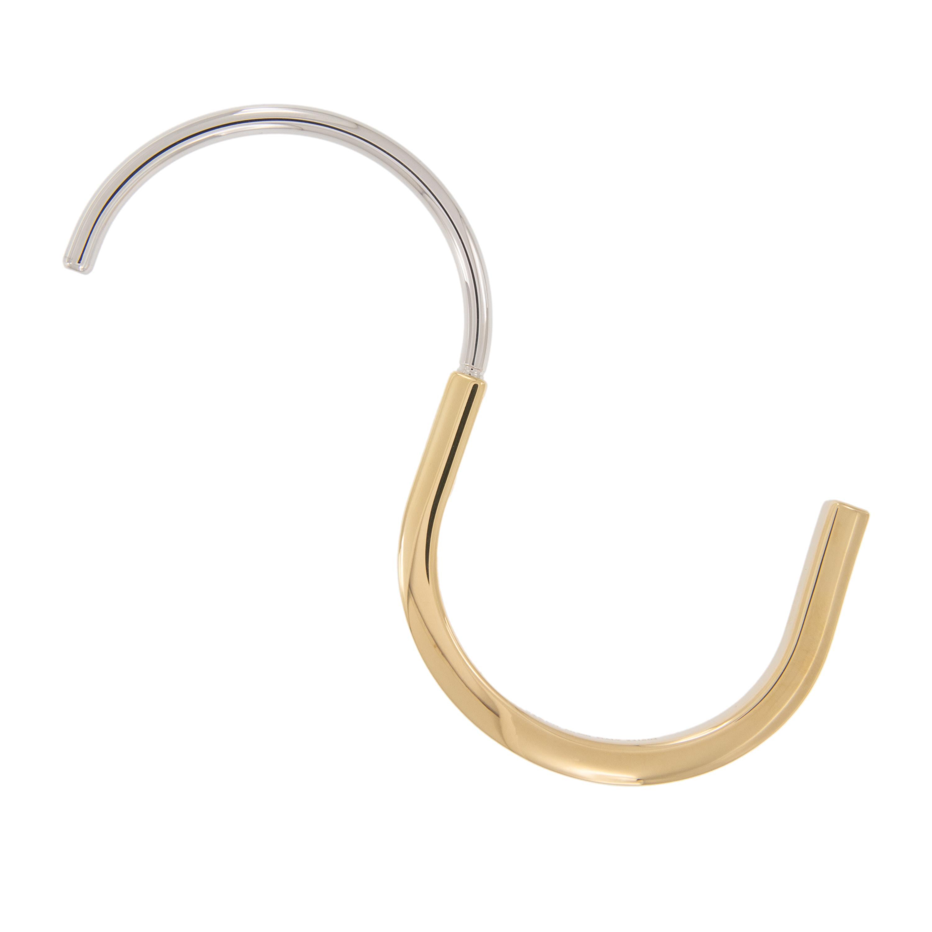 Contemporain Bracelet à fermoir en or jaune et blanc 18 carats de Tiffany & Co Nouveau avec boîte en vente