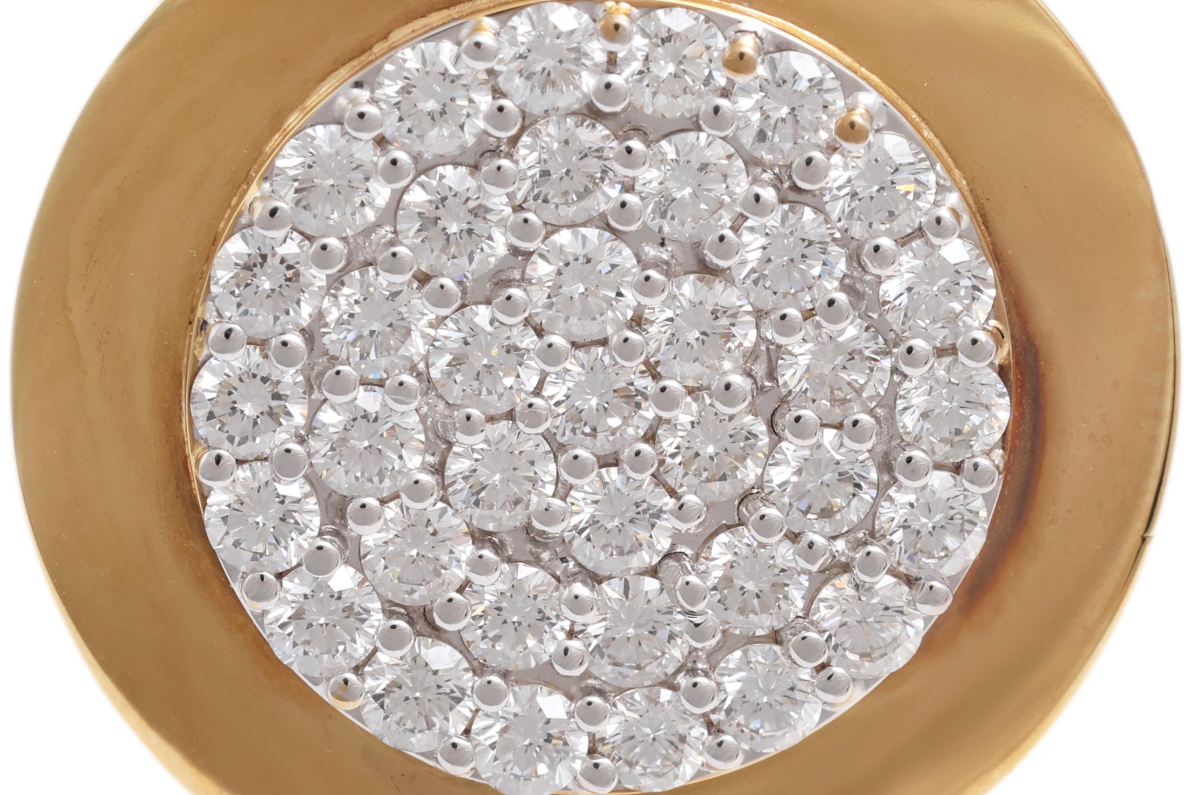 18 Kt 3.63 Ct. Diamant-Anhänger/Hänger/Halskette im Angebot 2