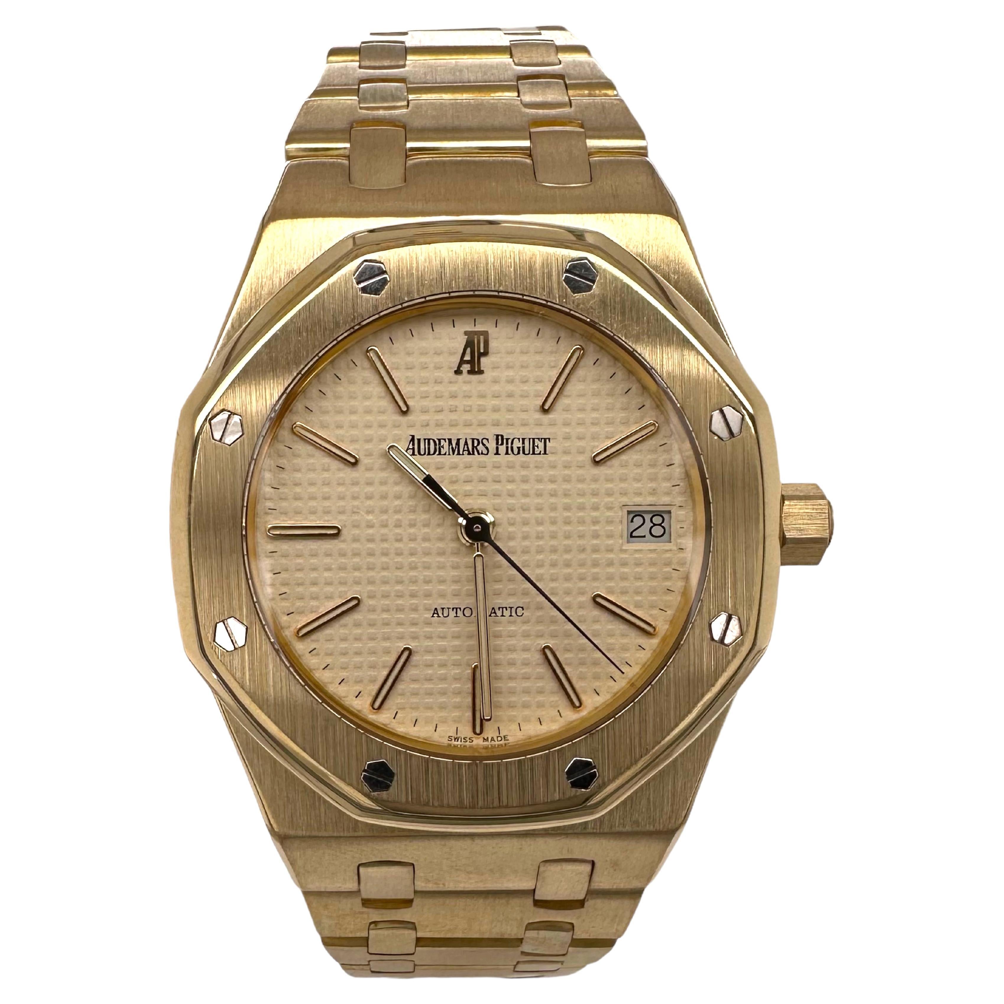 18 kt Audemars Piguet Royal Oak Automatic, Ref 14790 BA For Sale