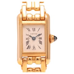 18 Kt Cartier Paris Mini-Tank in Gelbgold in voller Gelbgold