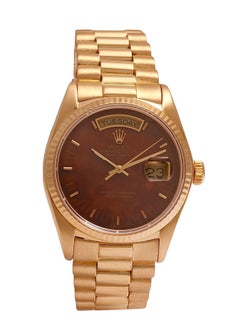 18 Kt Collectors Rolex President Wood Dial, Ref 18038 from 1978