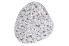 18 Kt Crivelli Gioielli 6.2 Ct Diamonds Ring, Unique Design