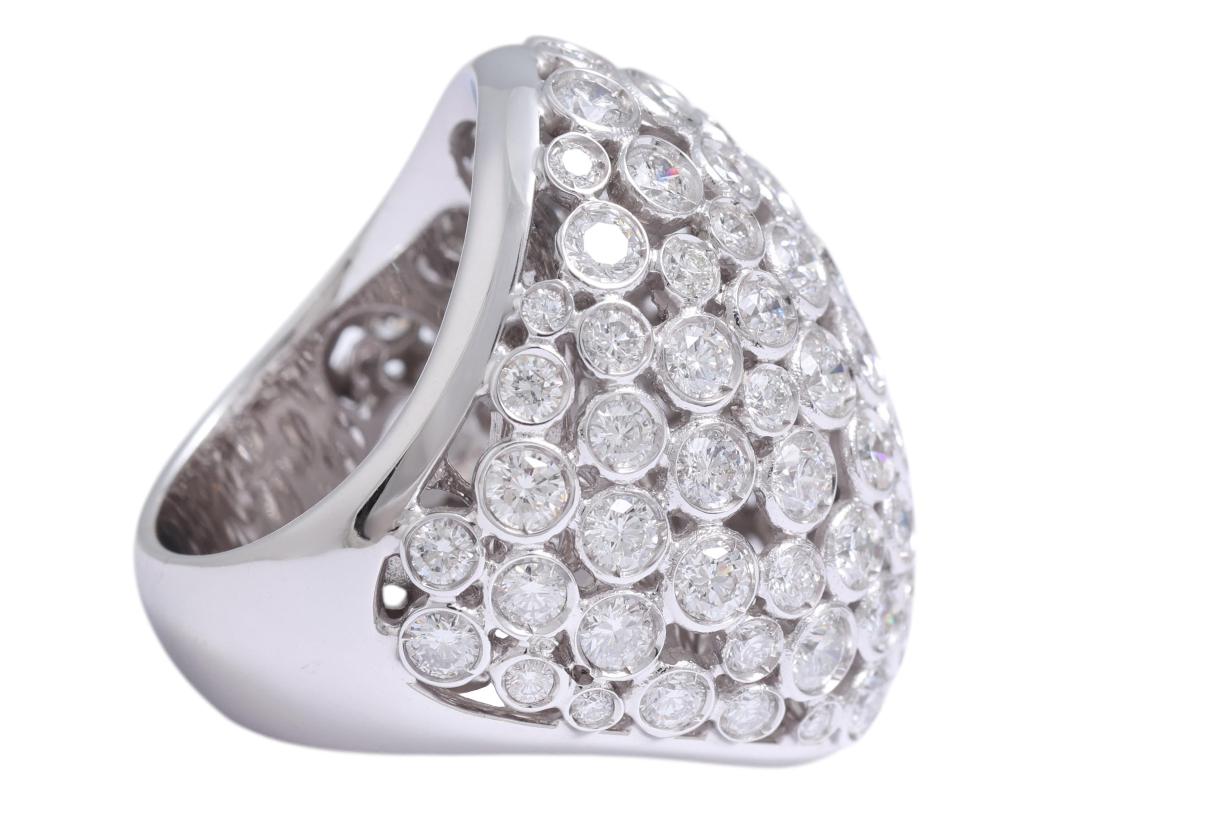 Anello 18 Kt Crivelli Gioielli 6.2 Ct Diamonds, Design Unico In condizioni Nuovo in vendita a Antwerp, BE
