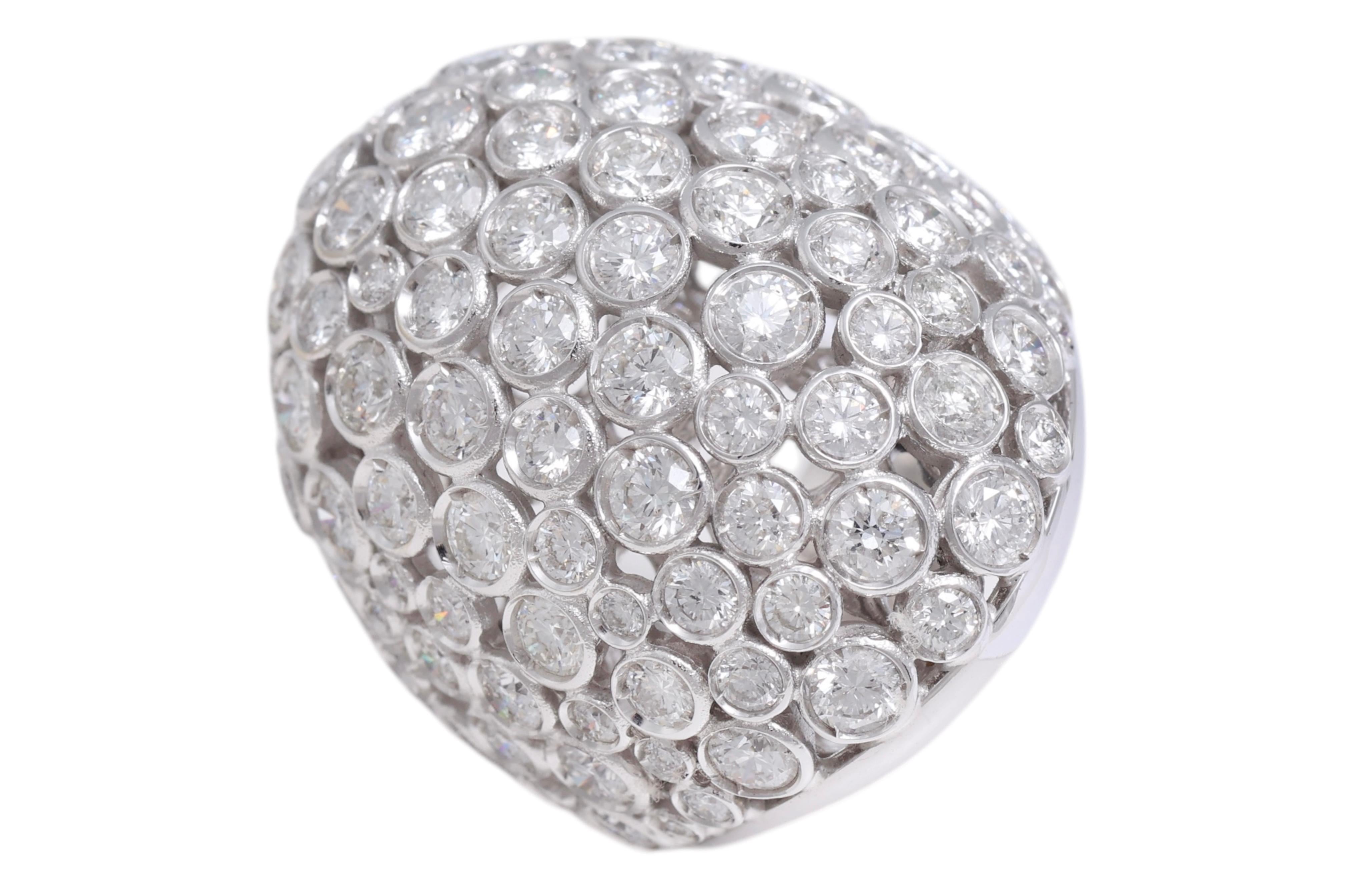 Anello 18 Kt Crivelli Gioielli 6.2 Ct Diamonds, Design Unico in vendita 2