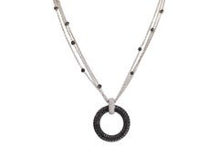Collar Crivelli 18 Kt, 6.46 Ct  Diamantes blancos y negros