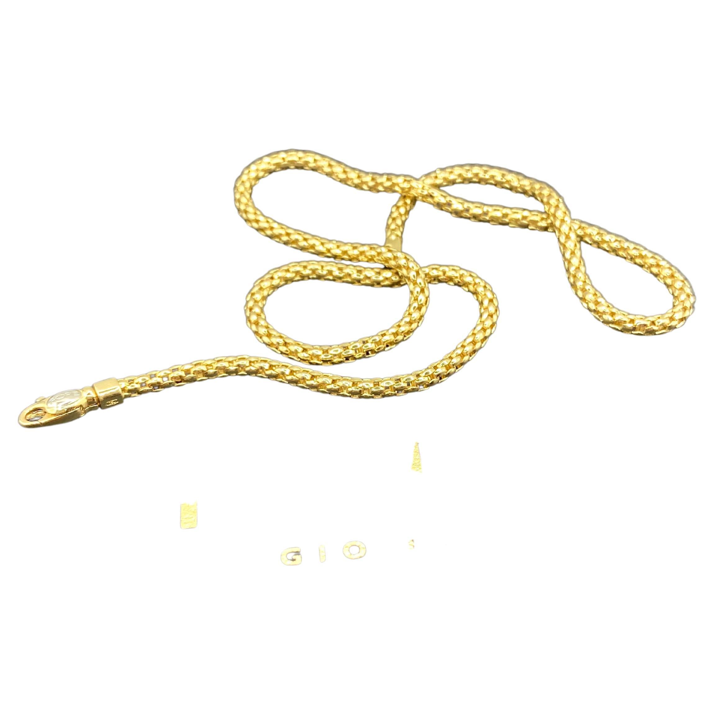 18 Kt yellow gold FOPE necklace, 