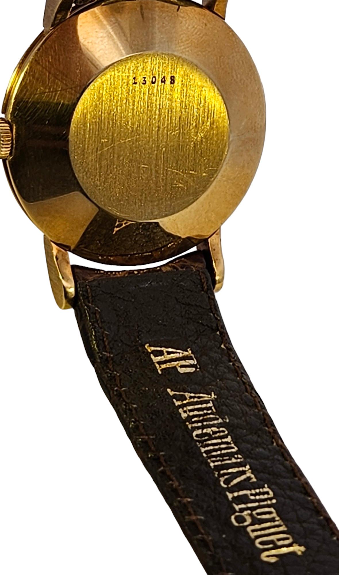 18 Kt Gold Audemars Piguet Cal K2070 Wrist Watch Collectors Automatic For Sale 12