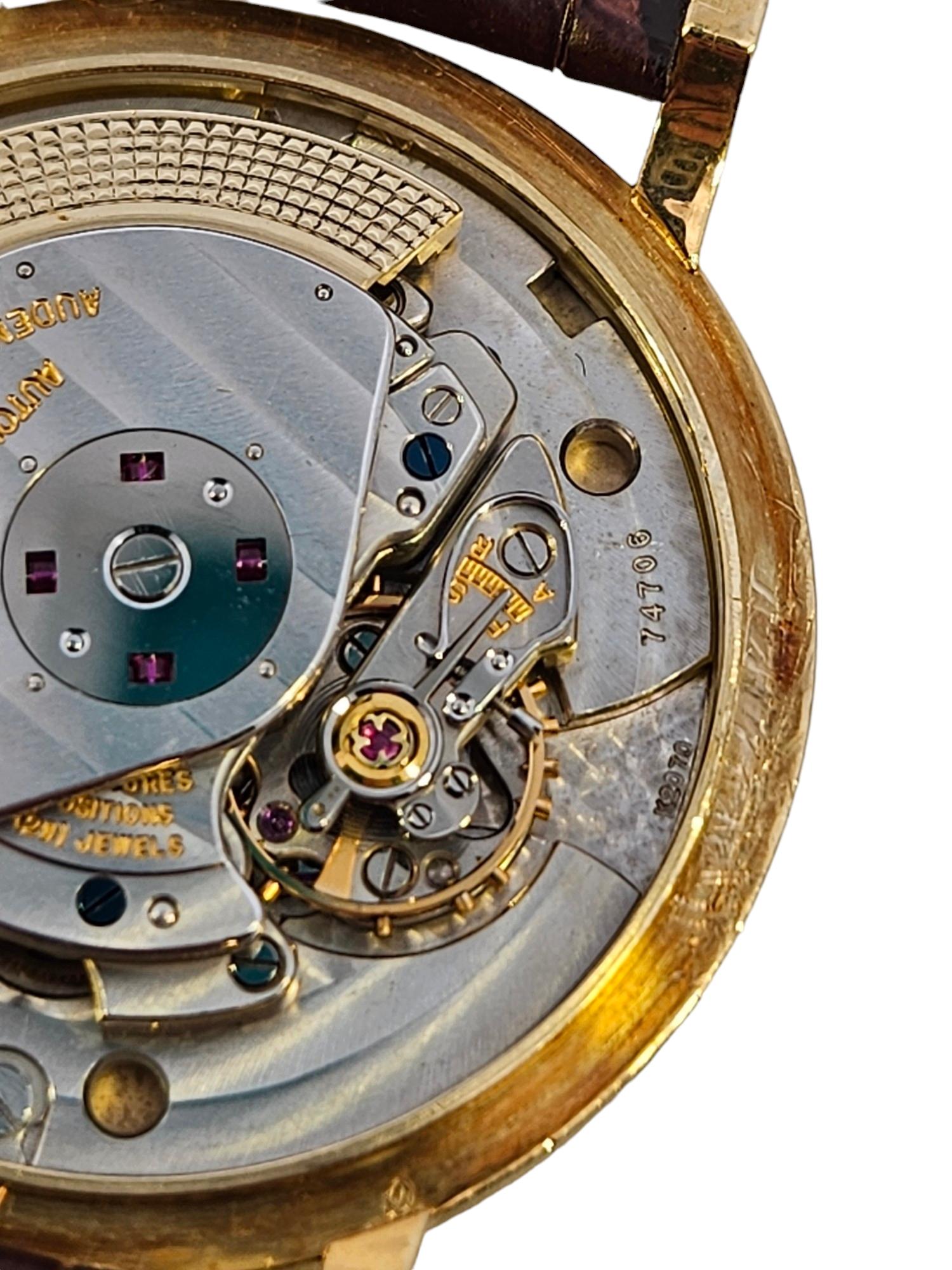 18 Kt Gold Audemars Piguet Cal K2070 Wrist Watch 12