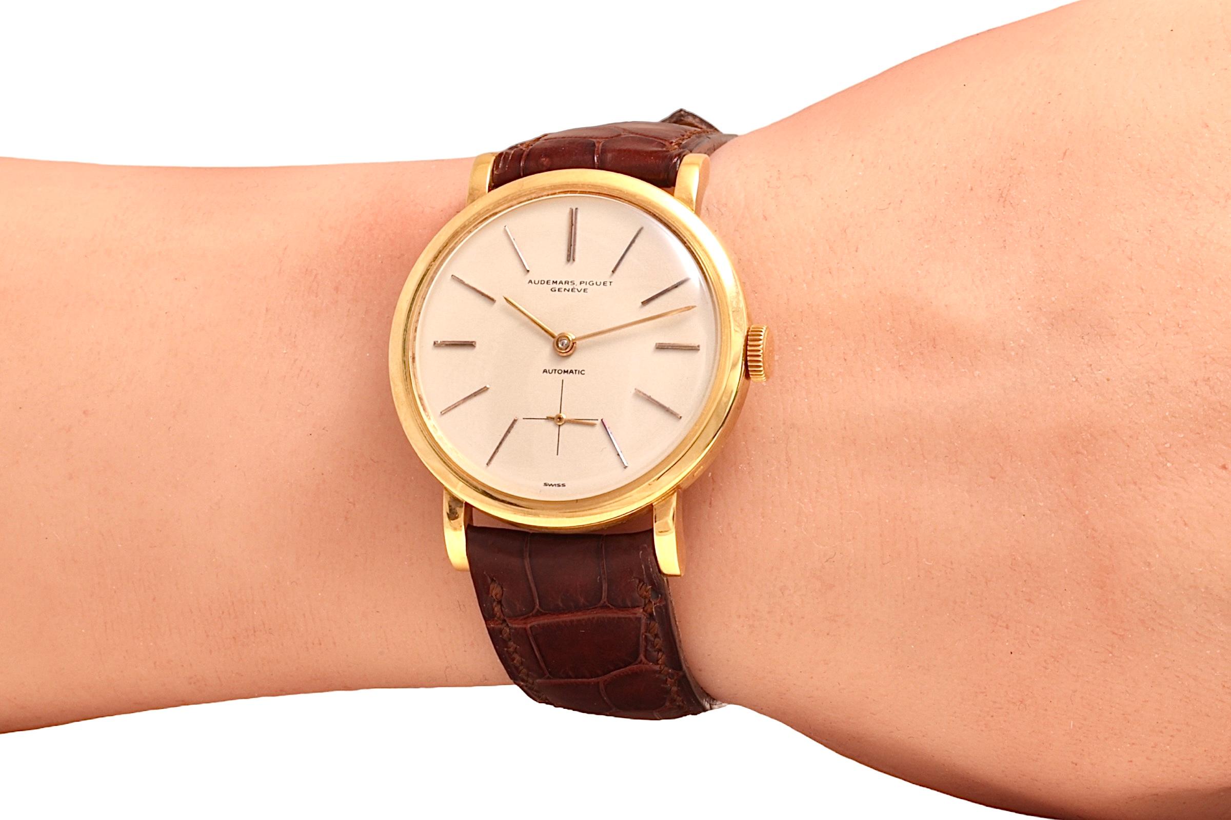 18 Kt Gold Audemars Piguet Cal K2070 Wrist Watch 2